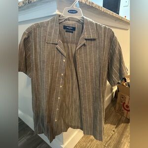 Jack and Jones Shortsleeve Causual Shirt Bowling Button Up Short Sleeve Green
